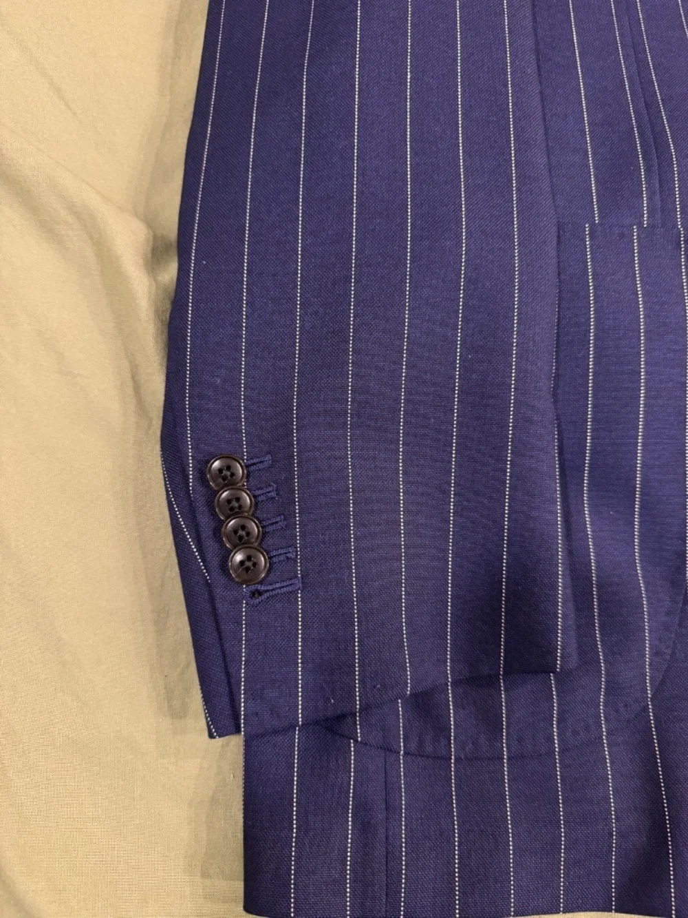 Suitsupply Navy Pinstripe Drago Super 130 Suit